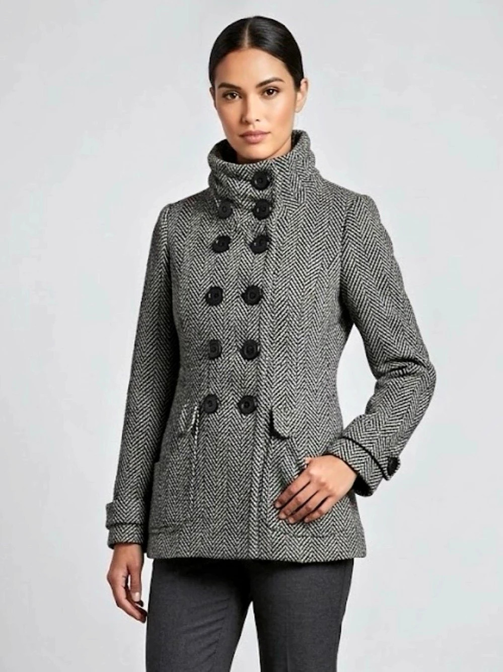 by louie louie Vintage Glamour Houndstooth Pea Coat
